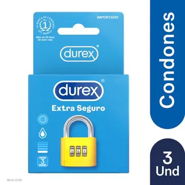 Condón Durex Extra Seguro