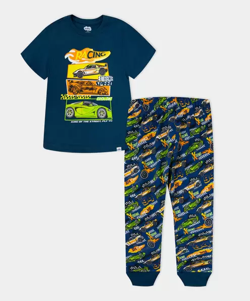 Pijama Camiseta Manga Corta y Pantalón Para Niño