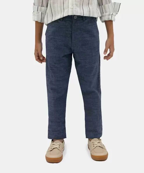 Pantalón Formal Para Niño En Drill Color Azul Navy