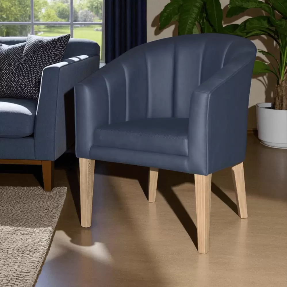 Silla Decorativa Osaka Pata Nat /tela/az