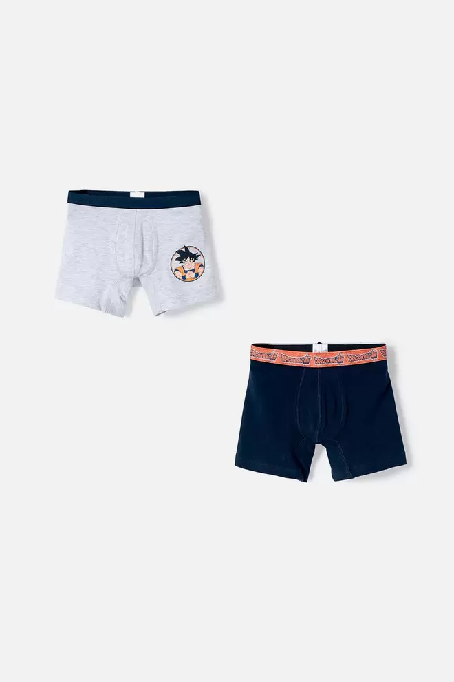 Pack X2 Boxer de Dragon Ball multicolor para niño