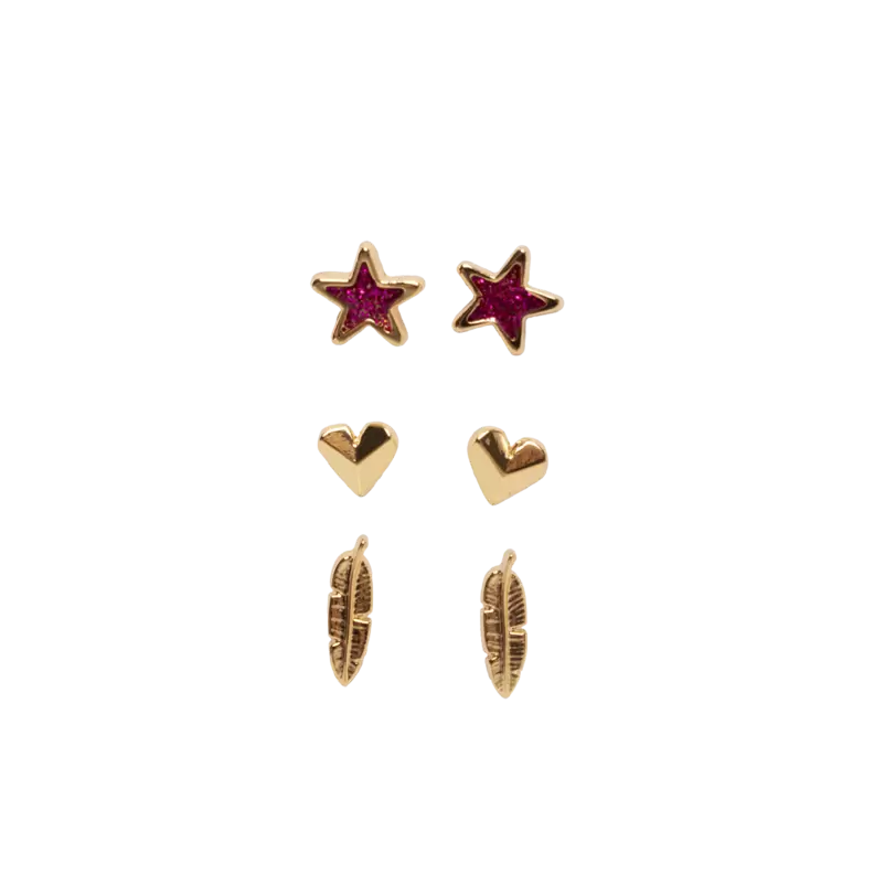 KIT DE ARETES PARA NIÑA GRETTA