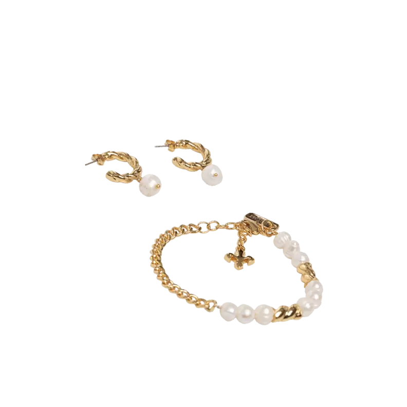 KIT DE PULSERA Y ARETES PARA MUJER MARCHE