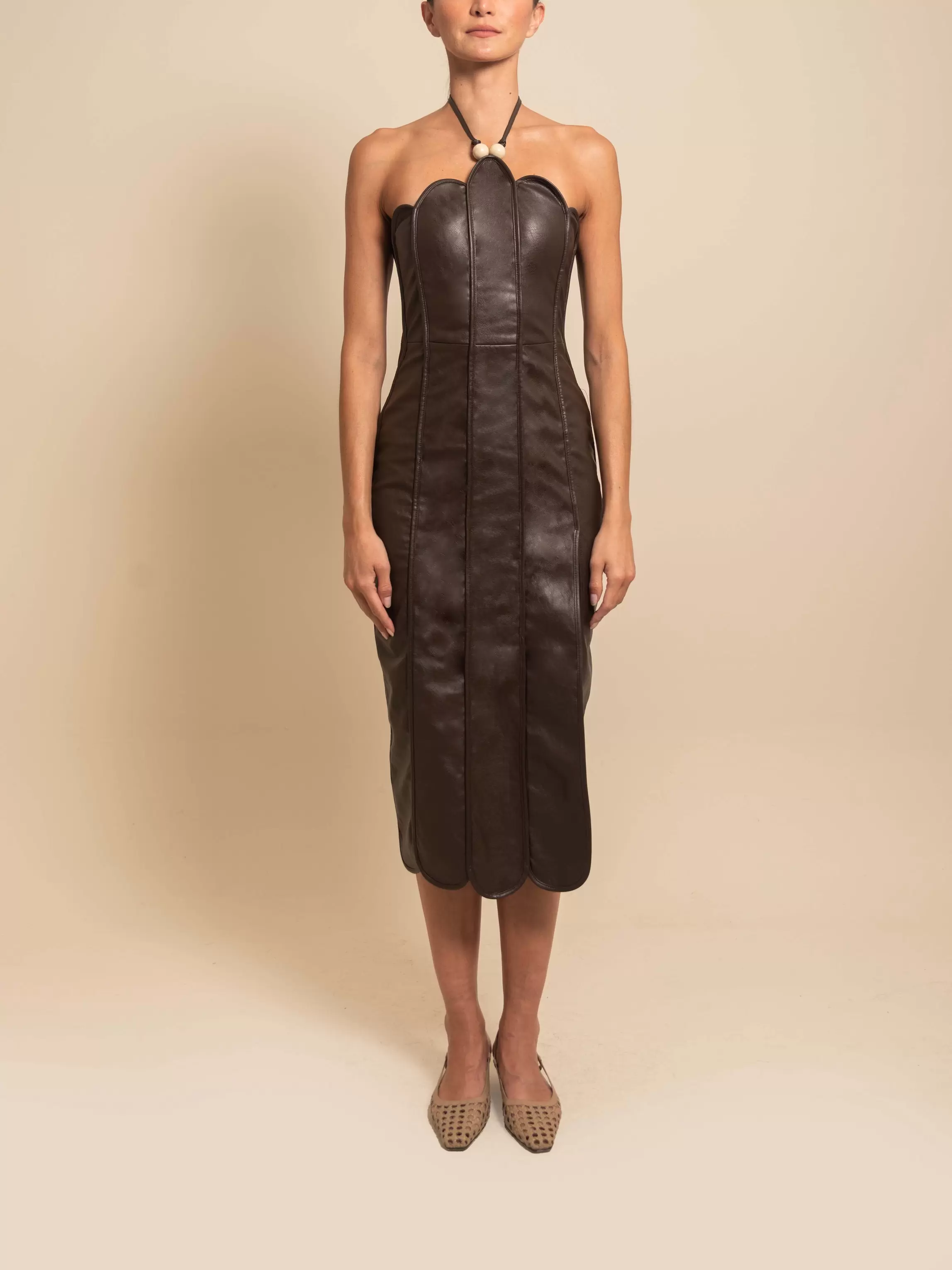 LEONOR DRESS ESPRESSO