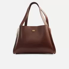 Cartera calia de cuero para mujer - Vino