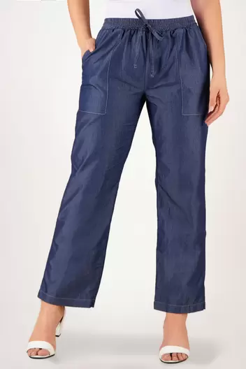 Pantalon de dama clásico silueta semi ajustada