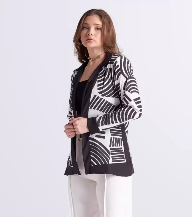 Cardigan Para Mujer Estampado Manga Larga Derek
