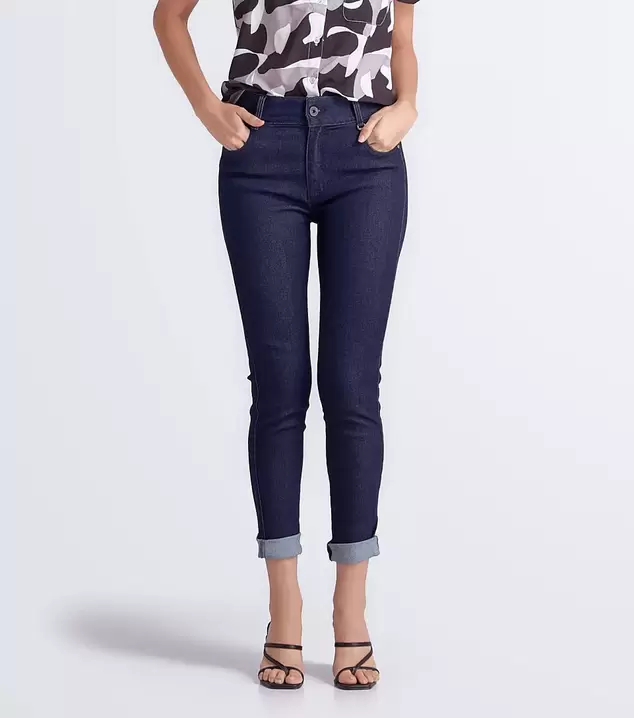 Jean Para Mujer Con Pretina Tejida Y Proceso Paris Nicole Derek