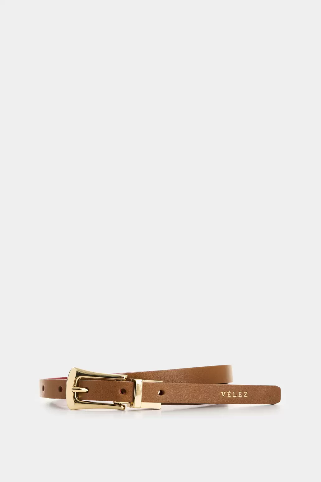 Cinturón doble faz de cuero para mujer Vestigio