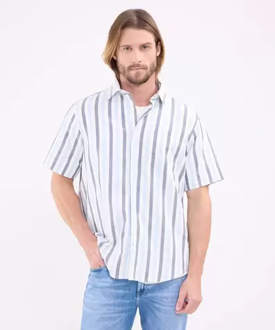 Camisa A Rayas Para Hombre