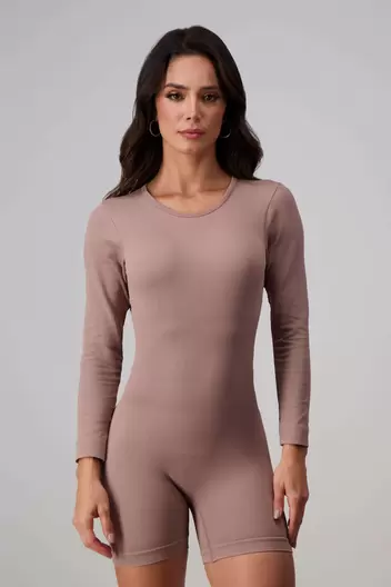 Enterizo de dama deportivo cuello redondo