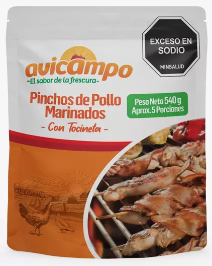 Pinchos avicampo pollo marinados
