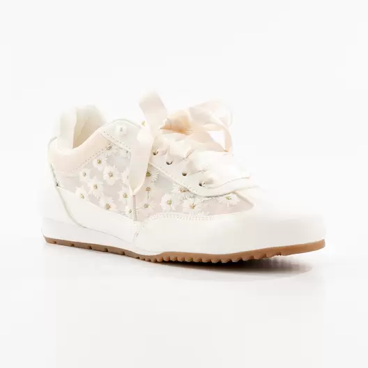 TENIS FLORES - 19568 - BEIGE