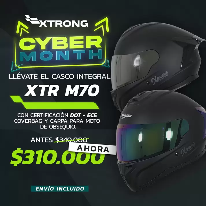 CASCO XTR M70 +CARPA PVC+COVERBAG