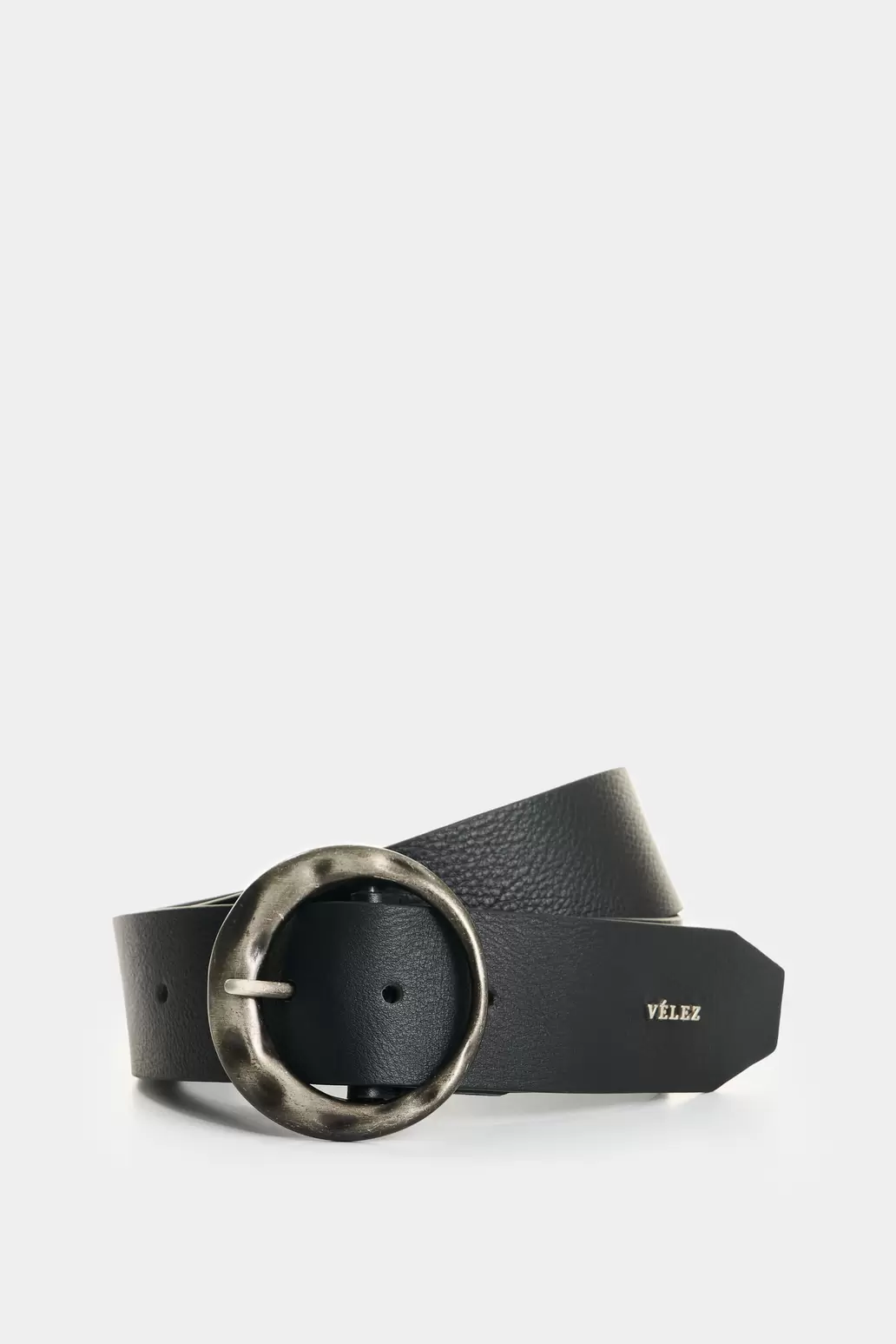 Cinturón unifaz de cuero para mujer Aurelia