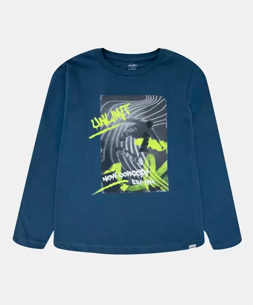 Camiseta Manga Larga Para Niño