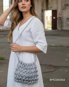 BOLSO ENTRALAZADO METALIZADO