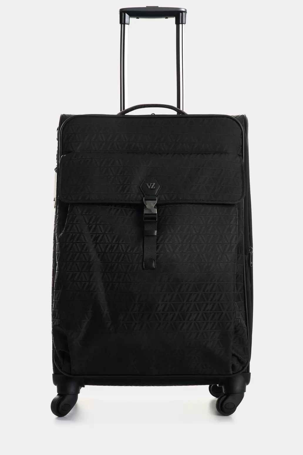 Maleta de viaje Bloom en jacquard para mujer apliques cuero