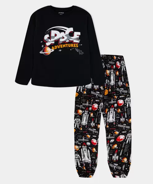 Pijama Camiseta Manga Larga y Pantalón Para Niño