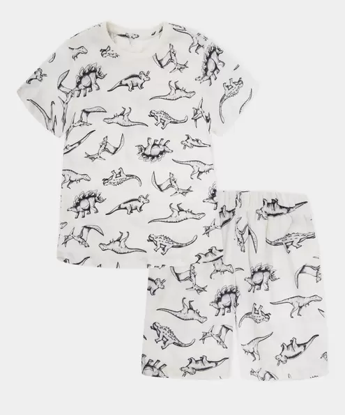 Pijama Camiseta Manga Corta y Bermuda Para Niños