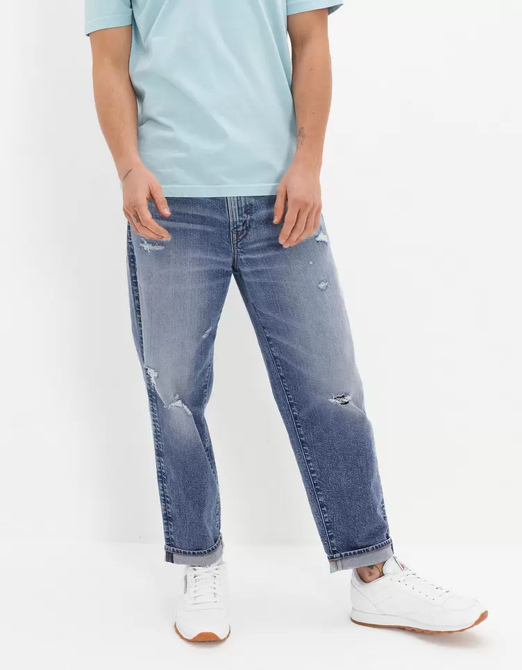 Jeans Ae Flex cortos holgados