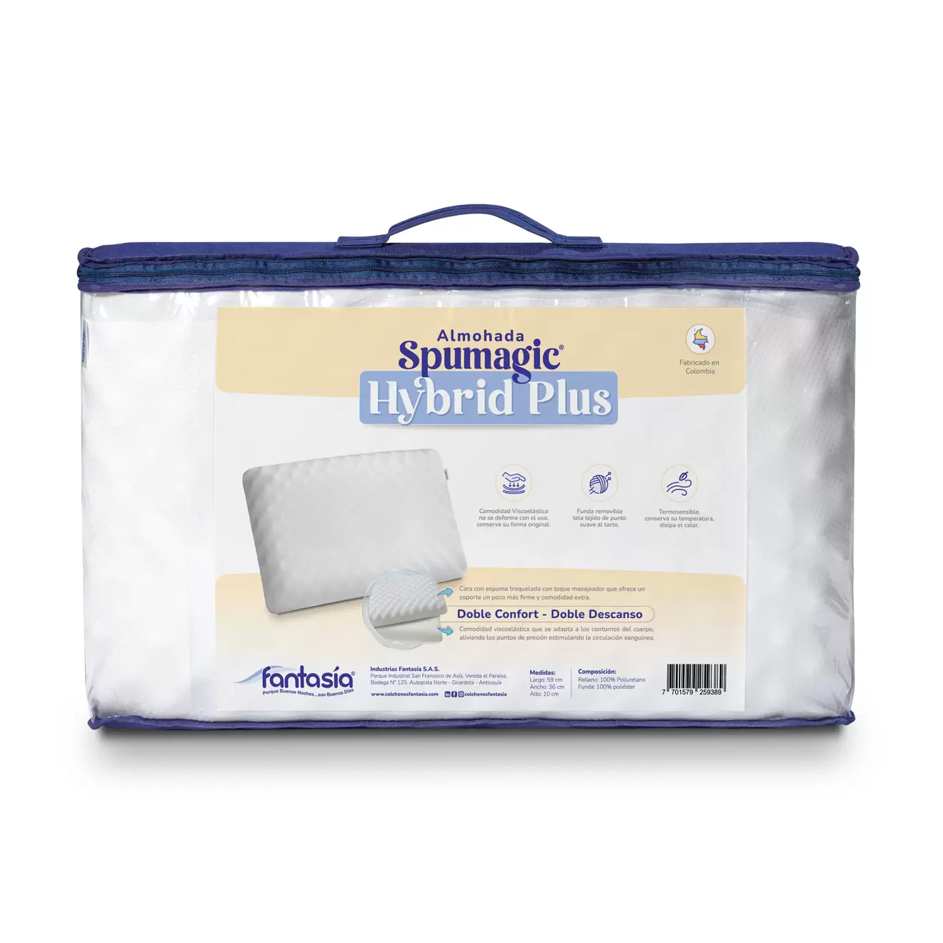 Almohada Fantasia Spumagic Hybrid Plus