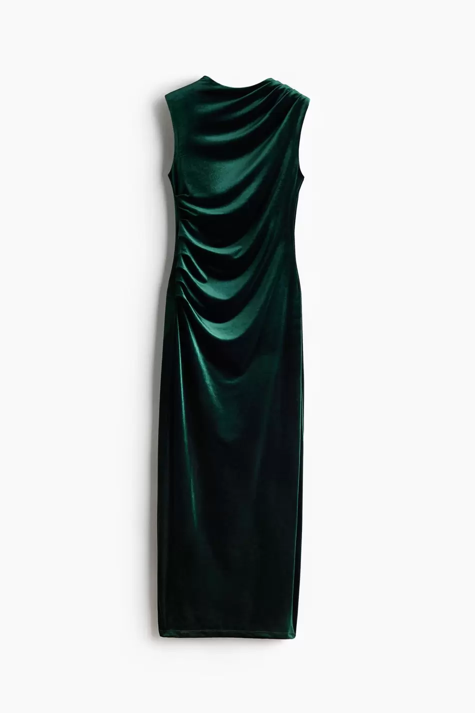 Vestido de tiras en velour