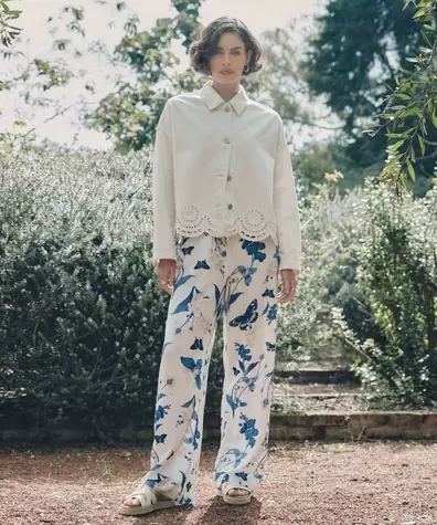 Pantalón Fluido con Estampado
