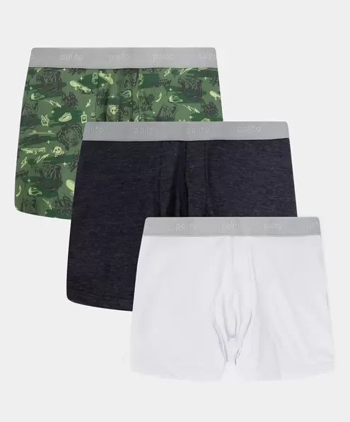 Paquete De Bóxer X3 Para Niño En Algodón