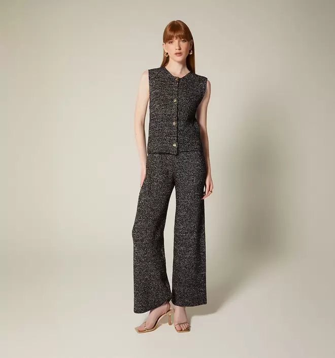 Pantalon tejido bota recta