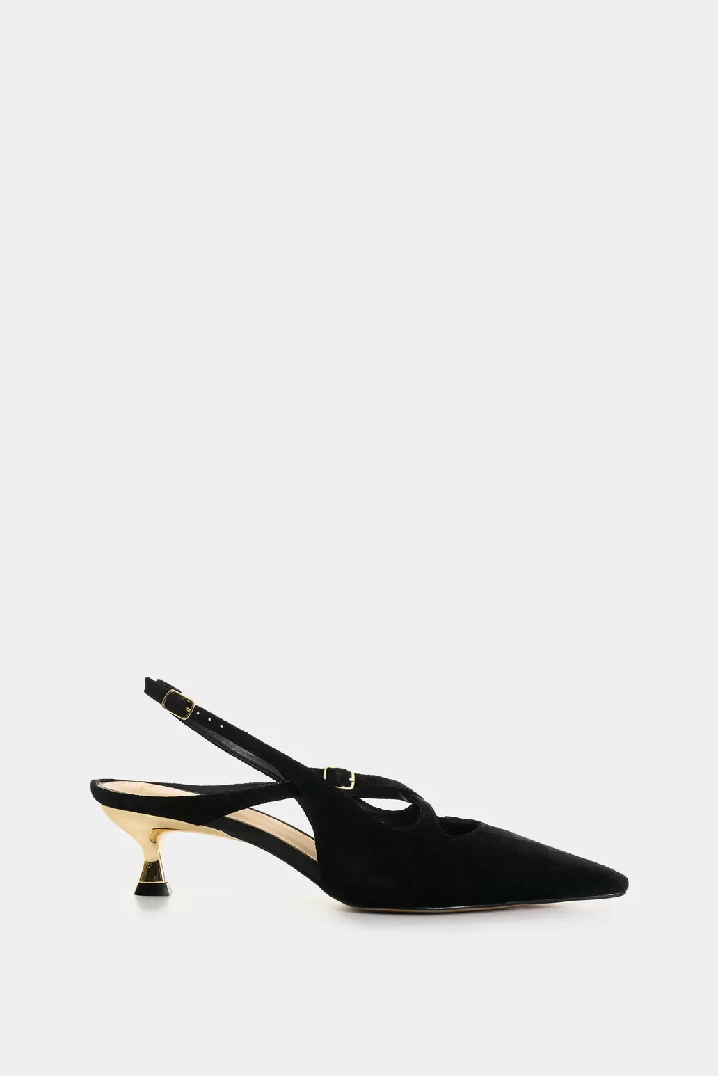 Tacones cerrados de cuero gamuzado para mujer Solaris