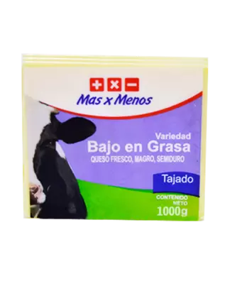 Queso reducido en grasa tajado MxM