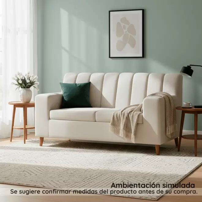 Sofa 2pts Osaka Tela /beige