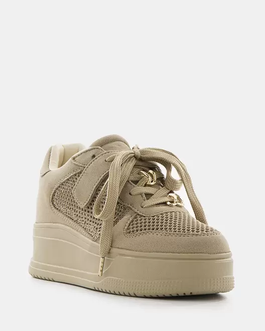 Sneaker Plataforma Mesh - 19790 - MIEL