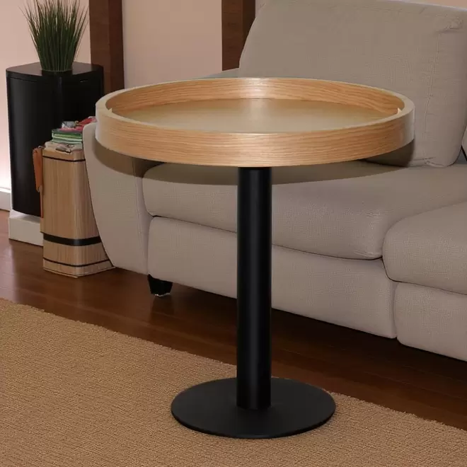 Mesa Auxiliar Tarim Pata Hierro Negro/na