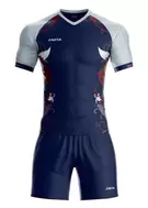 Uniforme Retro 25 Azul Oscuro Gris