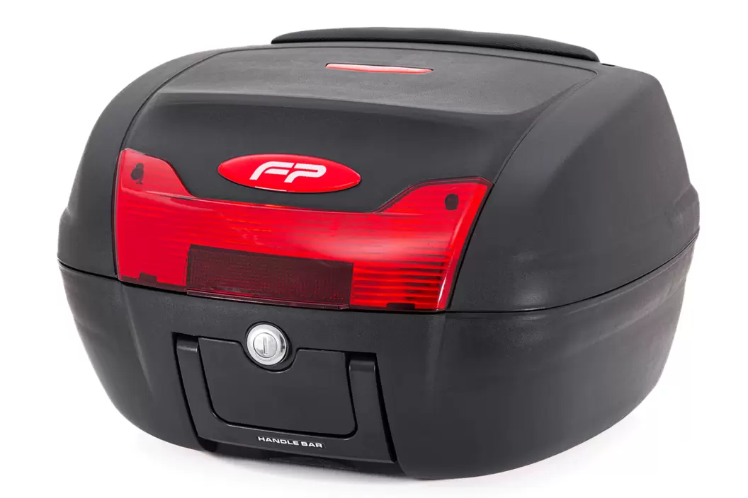 Maletero nucleon rojo para moto / un casco