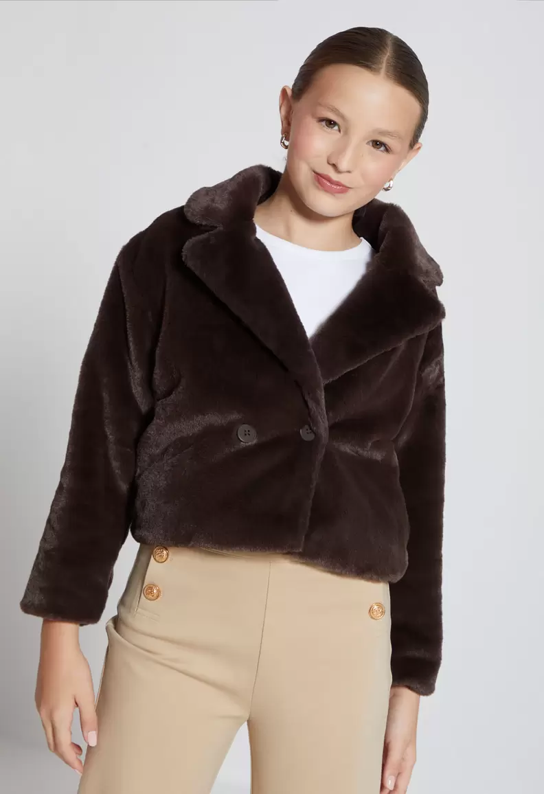 Chaqueta tejido de pelos para girl