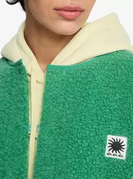 Cropped ‑ Chaleco de sherpa para mujer