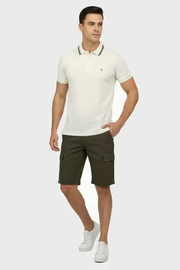 Bermuda de hombre casual - Verde Milit