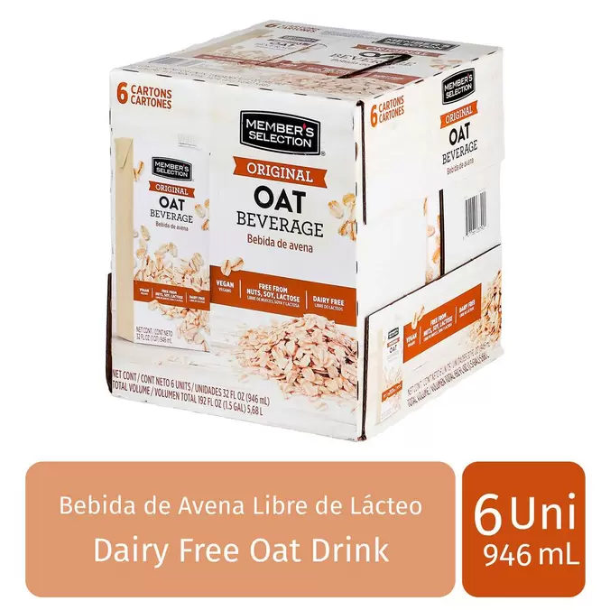 Member's Selection Bebida de Avena 6 Unidades / 946 mL / 32 oz