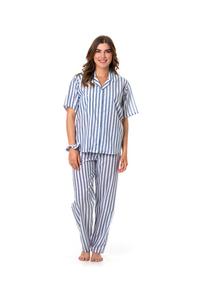 SUSY TENCEL RAYAS AZUL BLANCO