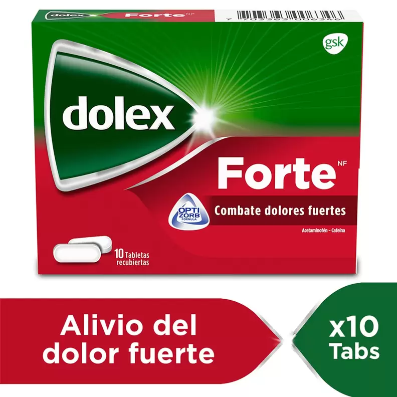 Dolex Forte Nf 500mg/65mg Tableta Recubierta