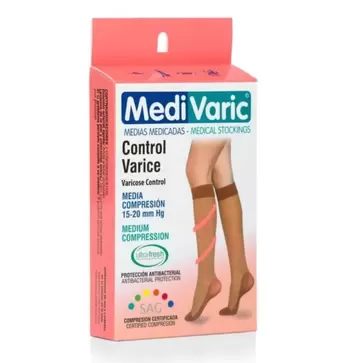 Medias Rodilla Transparente 15-20 mmHg