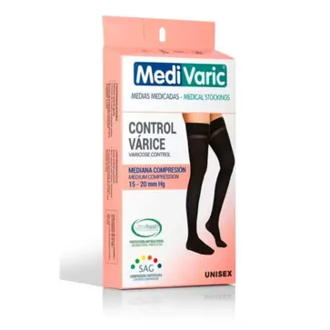 Medias Muslo Opaca Compresión 15-20 mmHg