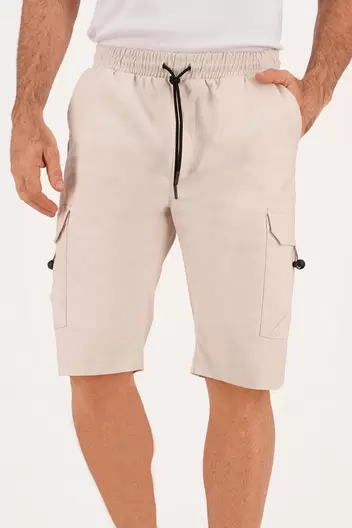 Bermuda de hombre casual - Beige