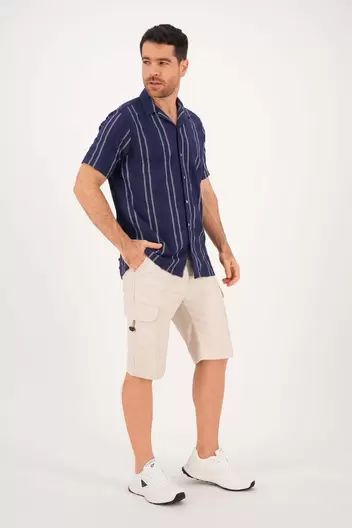 Bermuda de hombre casual - Beige