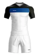 Uniforme Retro 25 Blanco Negro Azul Rey