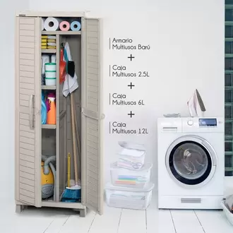 Combo ordena todo, 1 Armario multiuso Barú, 1 Caja multiusos 2.5, 6 y 12 litros