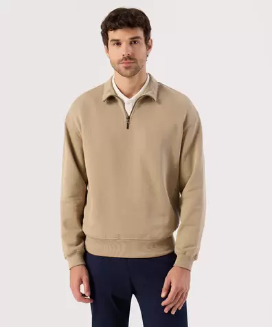 Buzo Con Medio Cierre Frontal Para Hombre